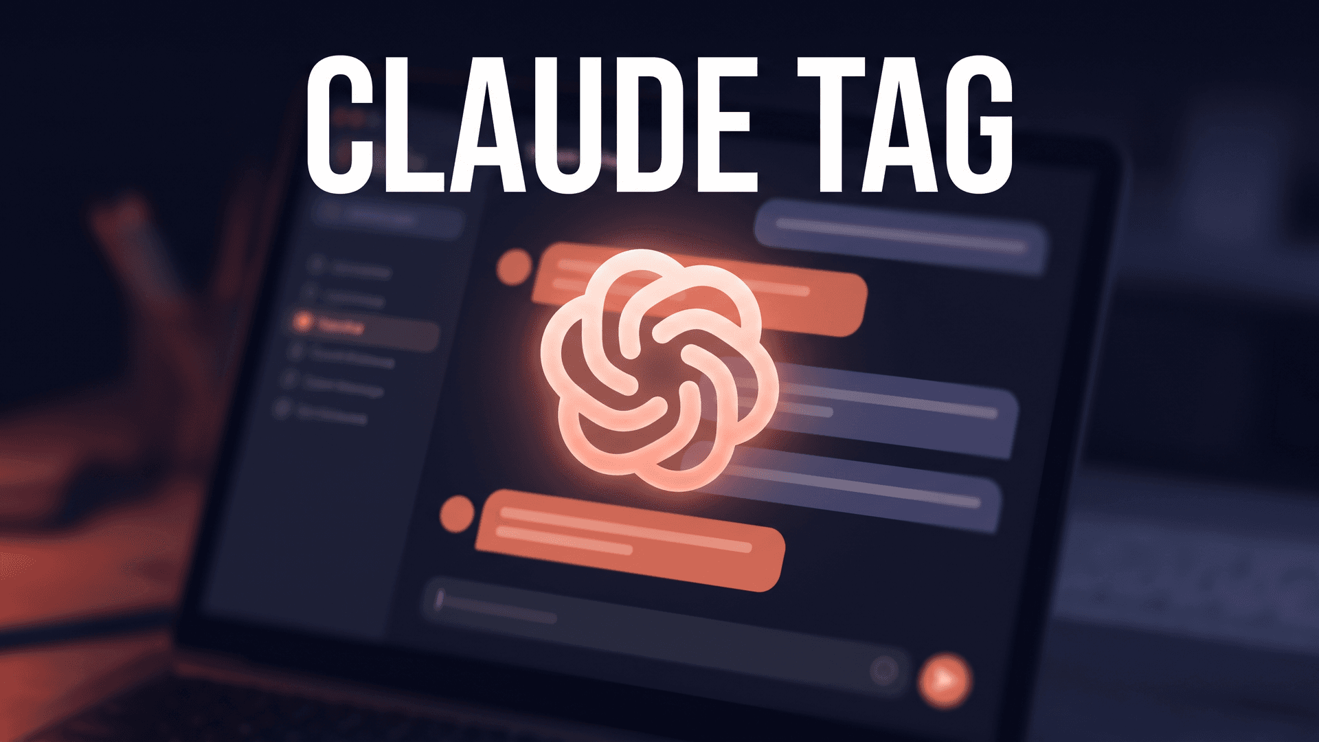 Editorialjuliste Claude Tag -työkalusta, jossa teksti Claude Tag.
