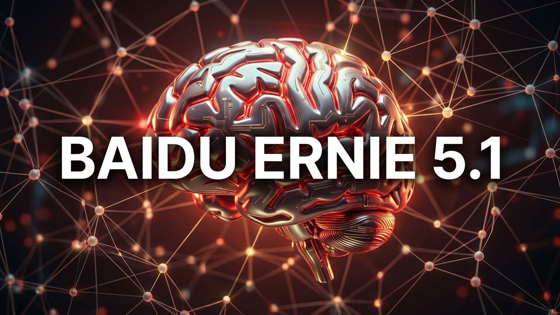 ERNIE 5.1 -kansigrafiikka punakultaisin valoaksentein, sivun otsikko keskellä