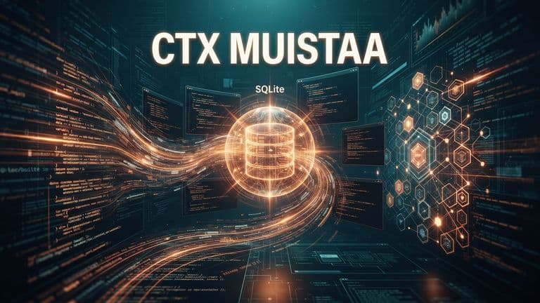 ctx indeksoi tekoälyagenttien muistin yhdellä komennolla