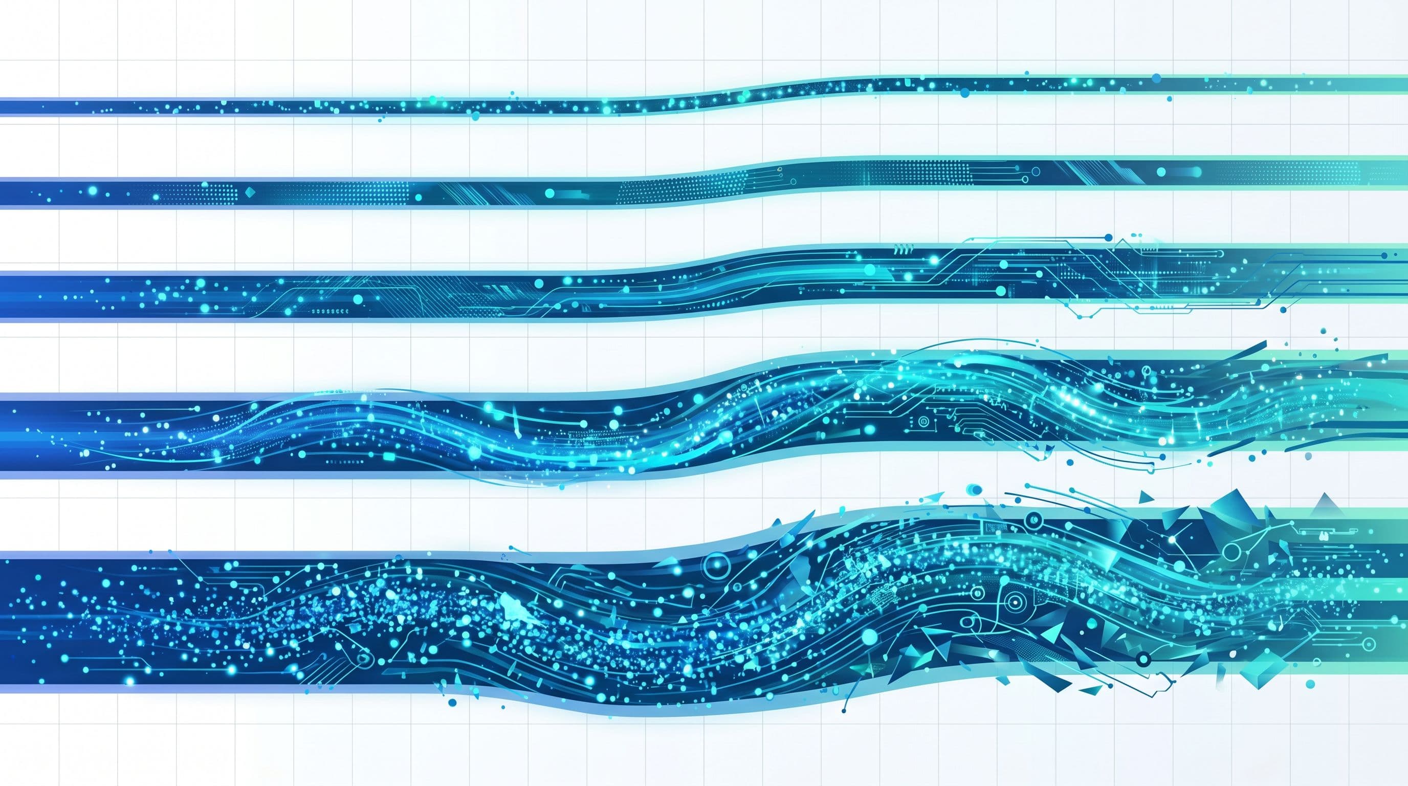 Viisikerroksinen datavirta-kuvitus iteratiivisille koulutusvaiheille.