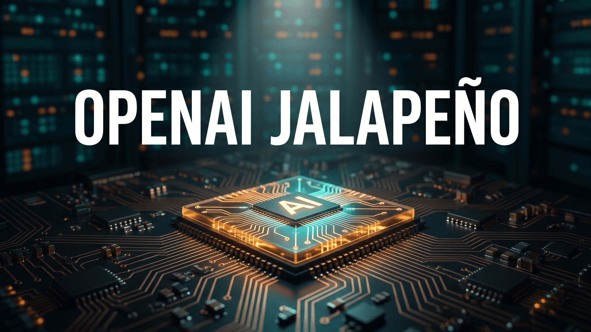 Editorialjuliste tekoälyn päättelypiiristä, jossa teksti OpenAI Jalapeño.